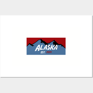 Alaska Mountains Posters and Art